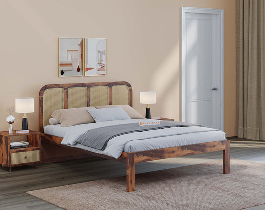 King Amara Non Storage Bed in Sheesham