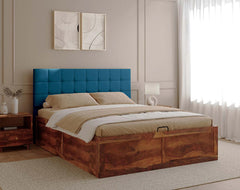 Irene Sheesham Bed Hydraulic Storage - King Size