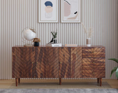 Chevora Toshi Sideboard With 3 shutters and 3 drawers in Sheesham