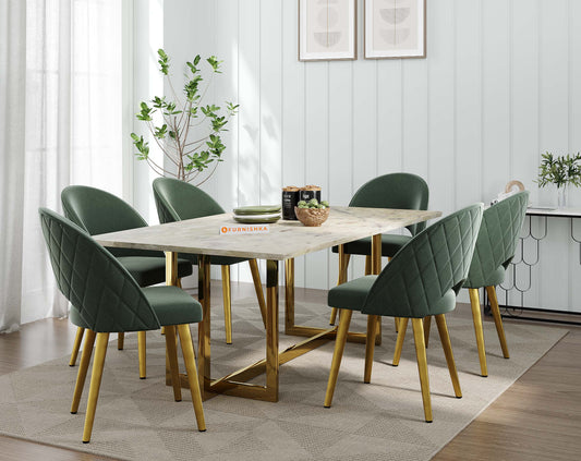 Rodano dining table with Australian Onyx Top - 6 Seater