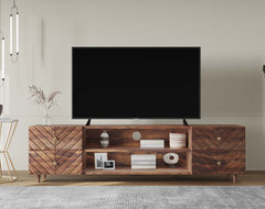 Chevora Palvich Sheesham TV Unit with 4 Drawers