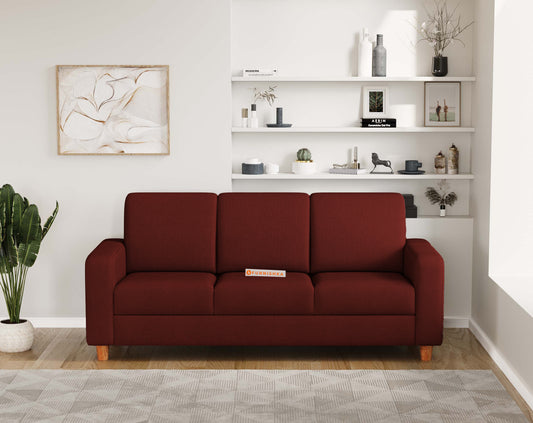 XILO 3 Seater Sofa - Maroon