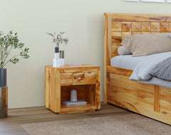 Teeva Bedside Table in Teak