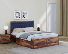 King Harshlyn Drawer Bed in Sheesham