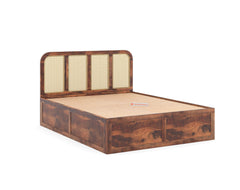 Amara King Size Sheesham Bed - Box Storage