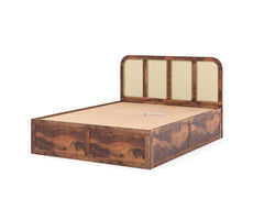 Amara King Size Sheesham Bed - Box Storage