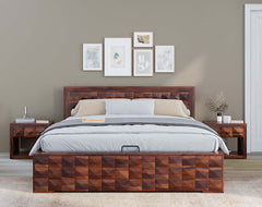 Nisha King Size Bed with Hydraulic Storage