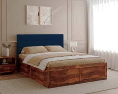 Niva Sheesham Bed Box Storage - King Size