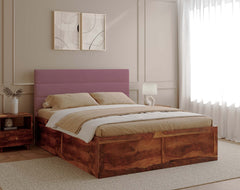 Niva Sheesham Bed Box Storage - King Size