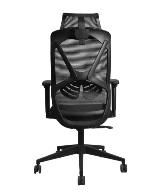 Maxi High Back Office Chair - Black Back & Black Seat