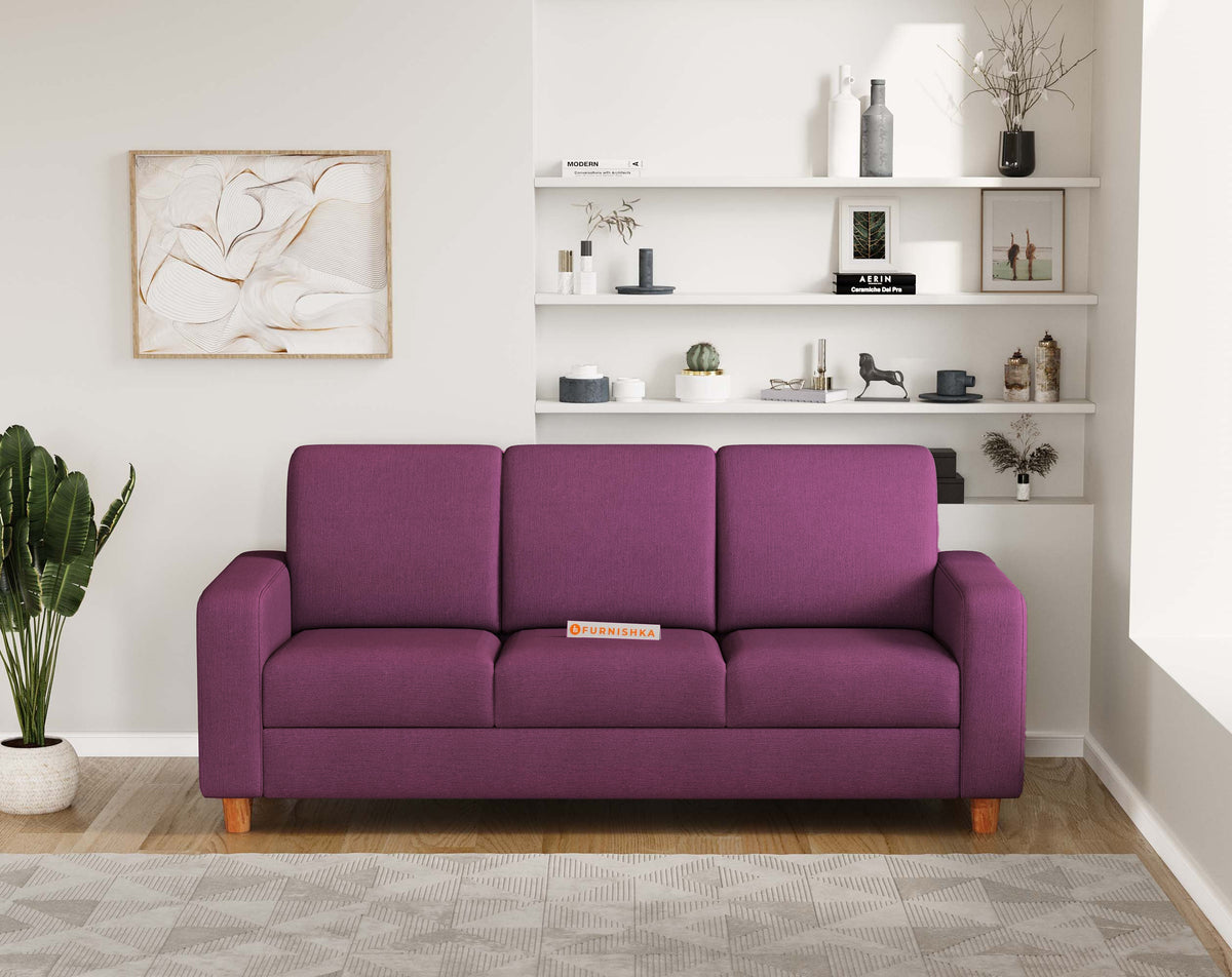 Xilo 3 Seater Sofa - Purple