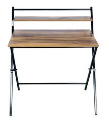 Muno Plus Foldable Laptop Table - Teak & Black