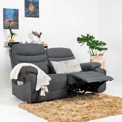 Vivo 2 Seater Ash Manual Recliner