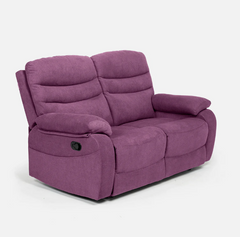 Vivo 2 Seater Purple Manual Recliner