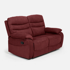 Vivo 2 Seater Maroon Manual Recliner