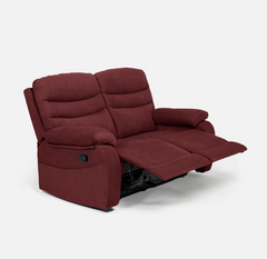 Vivo 2 Seater Maroon Manual Recliner