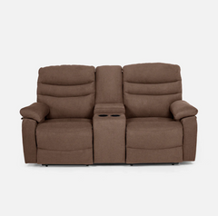 Vivo 2 Seater Oak Manual Recliner with Console