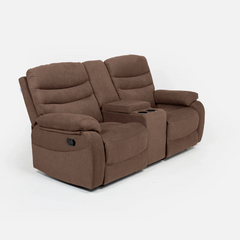 Vivo 2 Seater Oak Manual Recliner with Console