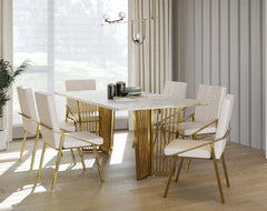 Barolo Dining Table with Australian Onyx Top - 6 Seater