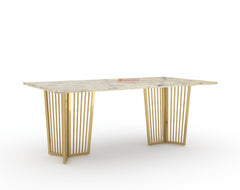 Barolo Dining Table with Australian Onyx Top - 6 Seater