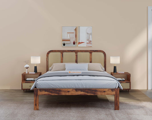 King Amara Non Storage Bed in Sheesham