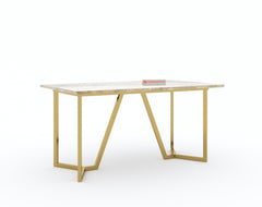 Olzaa Dining Table with Australian Onyx Top - 4 Seater