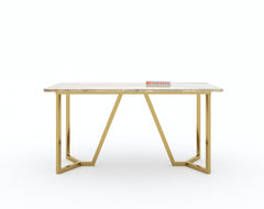 Olzaa Dining Table with Australian Onyx Top - 4 Seater