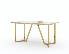 Olzaa Dining Table with Australian Onyx Top - 4 Seater