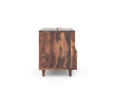 Yoho Bedside Table with Single Drawer lower in Sheesham with Drawer Facia OG in Sheesham